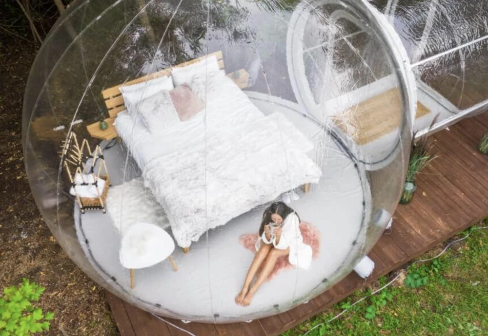 night sky bubble tent